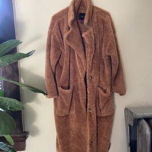 Cozy Faux Fur Tan Coat